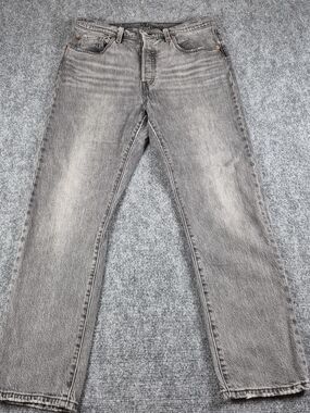 ​Levi’s 501 Original Fit Jeans Men 32x30 Grey Stonewash Straight Leg Premium